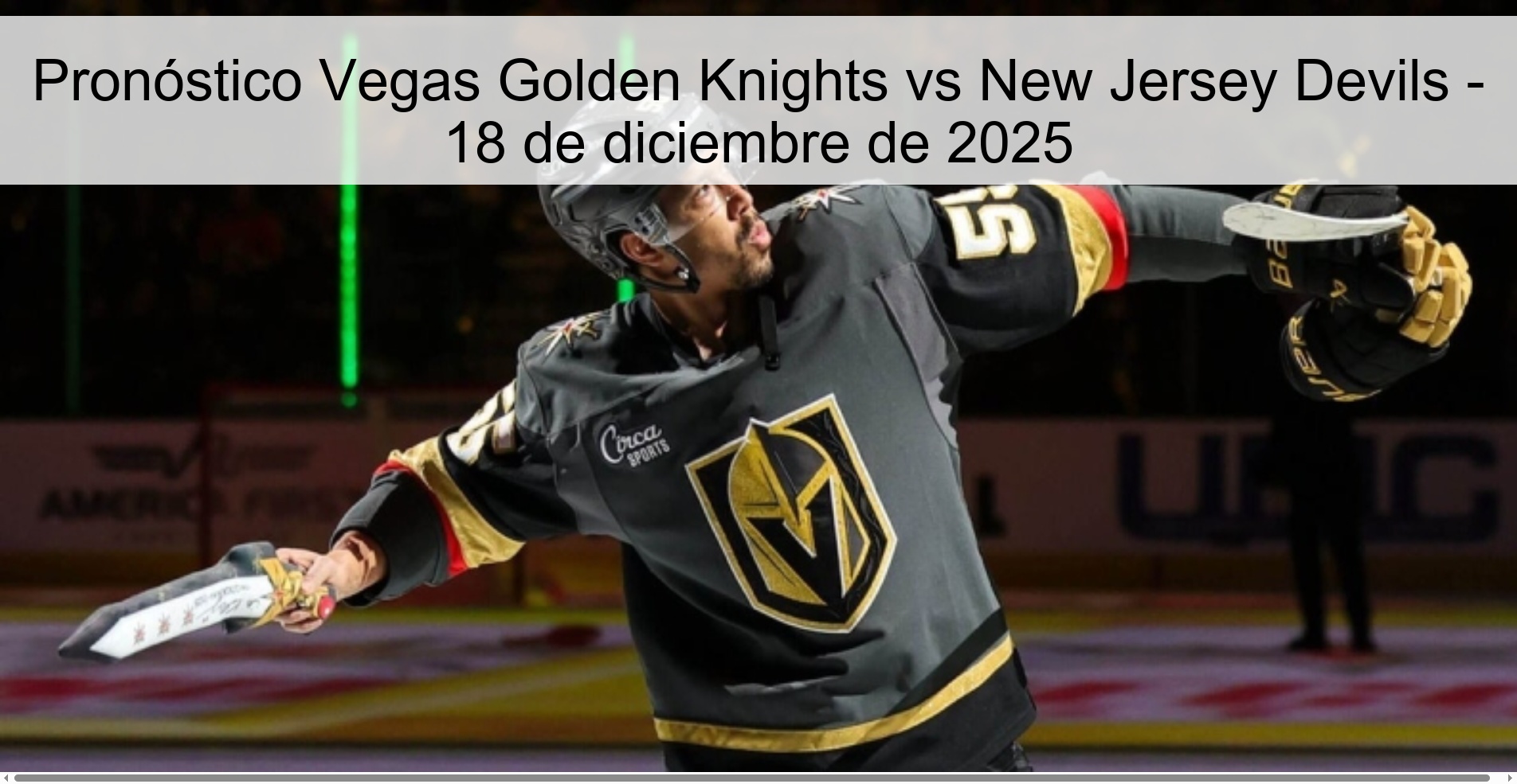 Vegas Golden Knights vs New Jersey Devils Prediction – December 18, 2025
