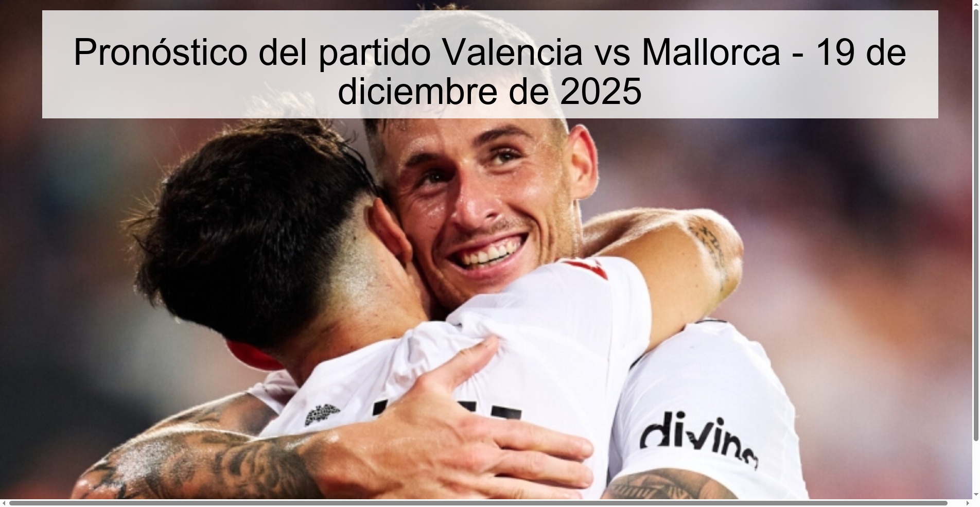 Valencia vs Mallorca match prediction - December 19, 2025
