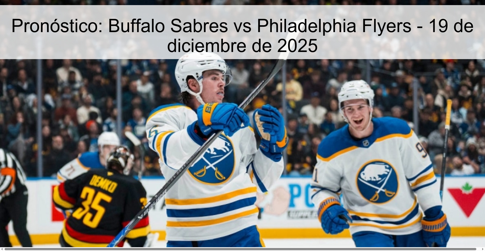Prediction: Buffalo Sabers vs Philadelphia Flyers – December 19, 2025