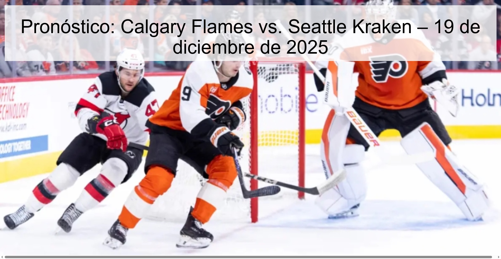 Pronóstico: Calgary Flames vs. Seattle Kraken – 19 de diciembre de 2025