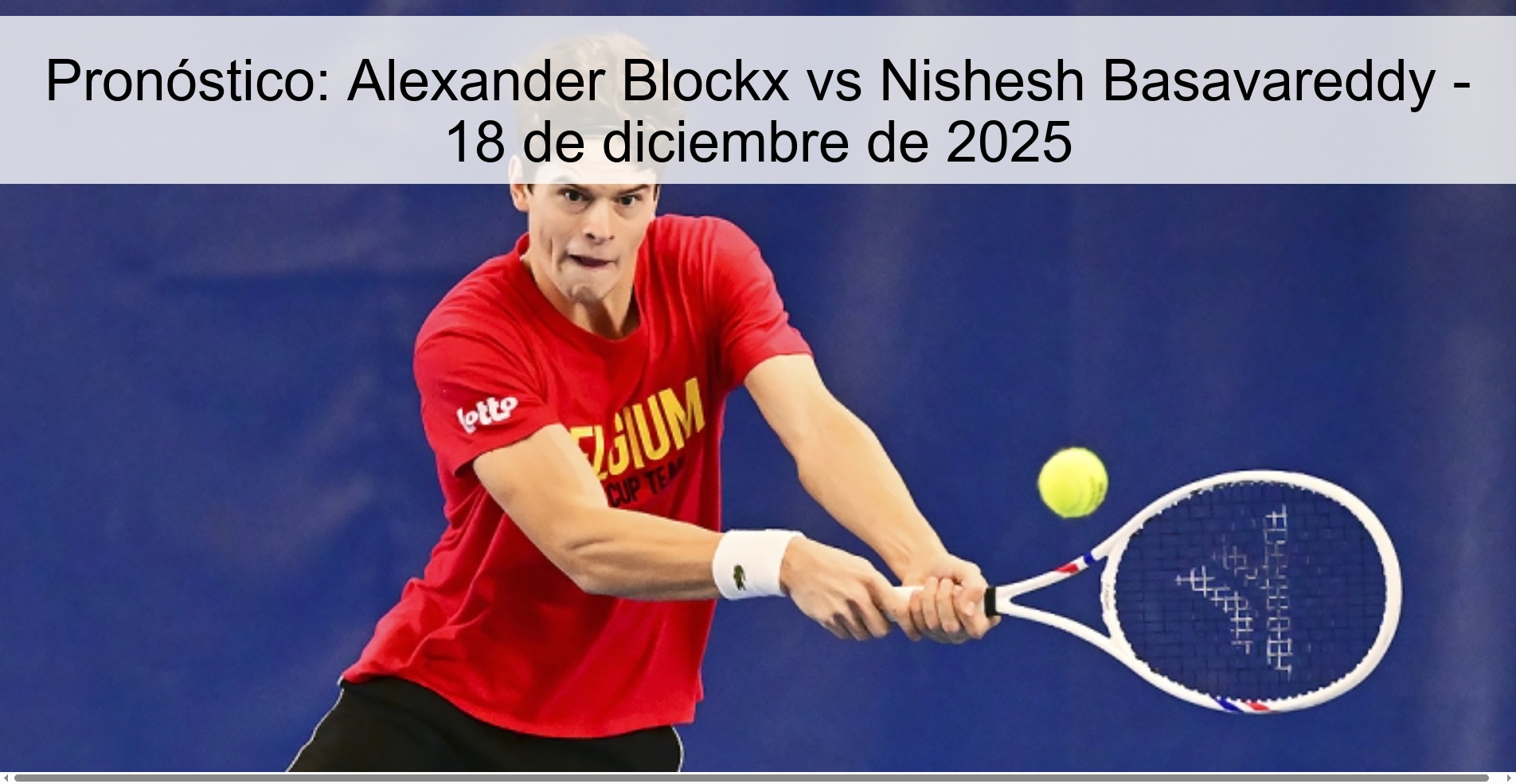 Prediction: Alexander Blockx vs Nishesh Basavareddy – December 18, 2025