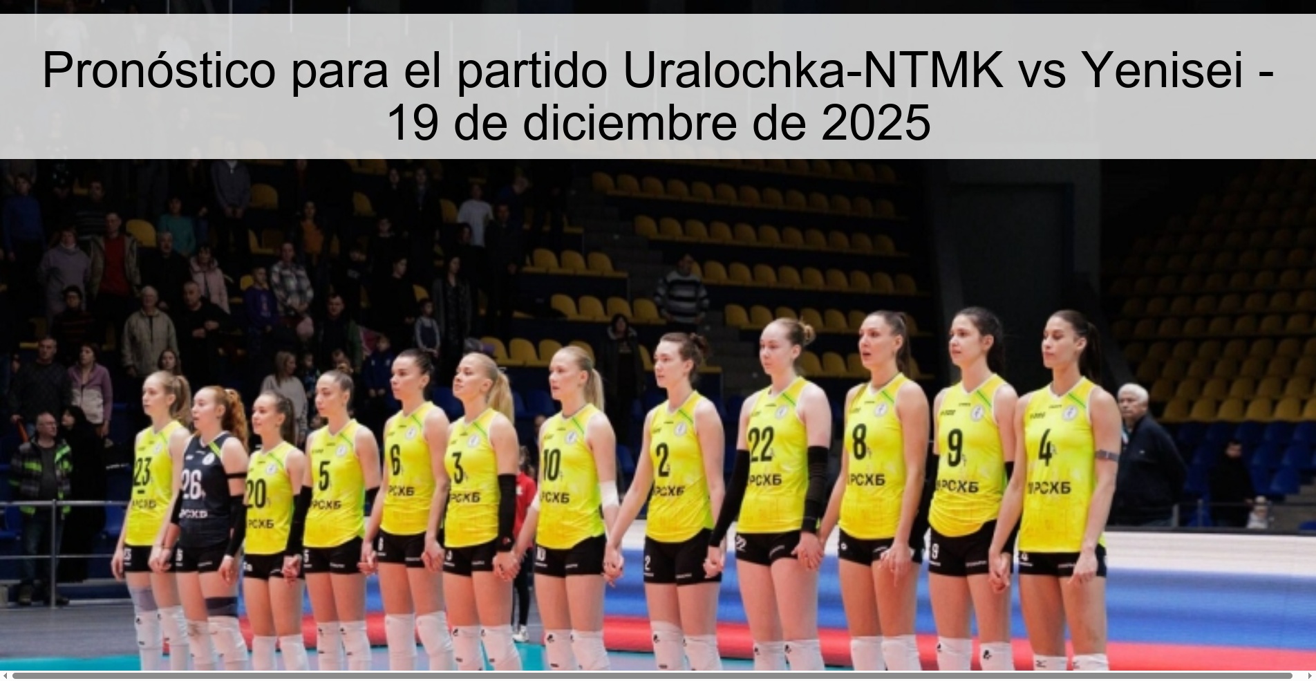 Prediction for the match Uralochka-NTMK vs Yenisei - December 19, 2025