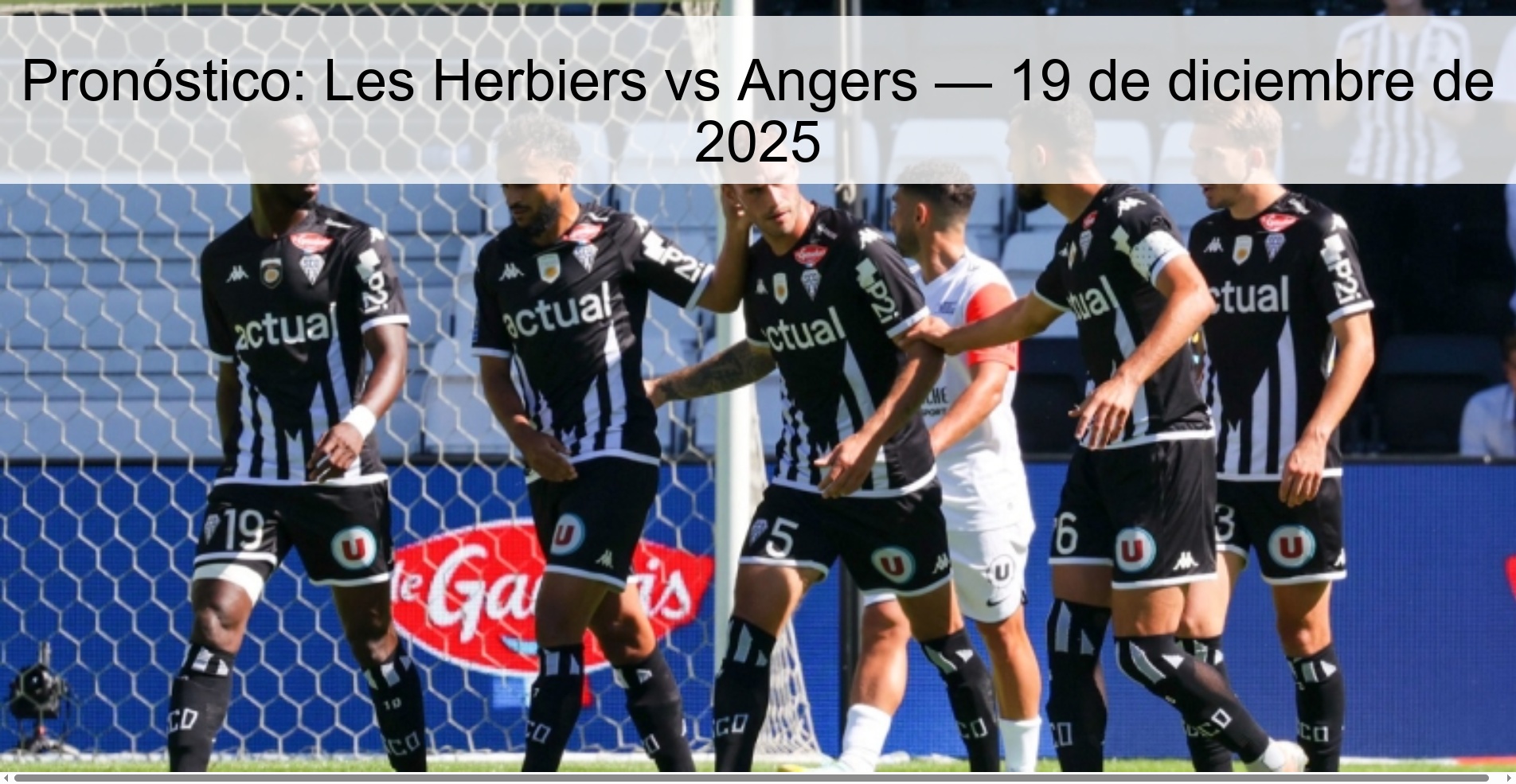 Prediction: Les Herbiers vs Angers — December 19, 2025