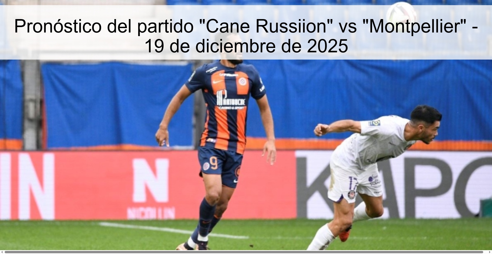 Pronóstico del partido Pronóstico del partido