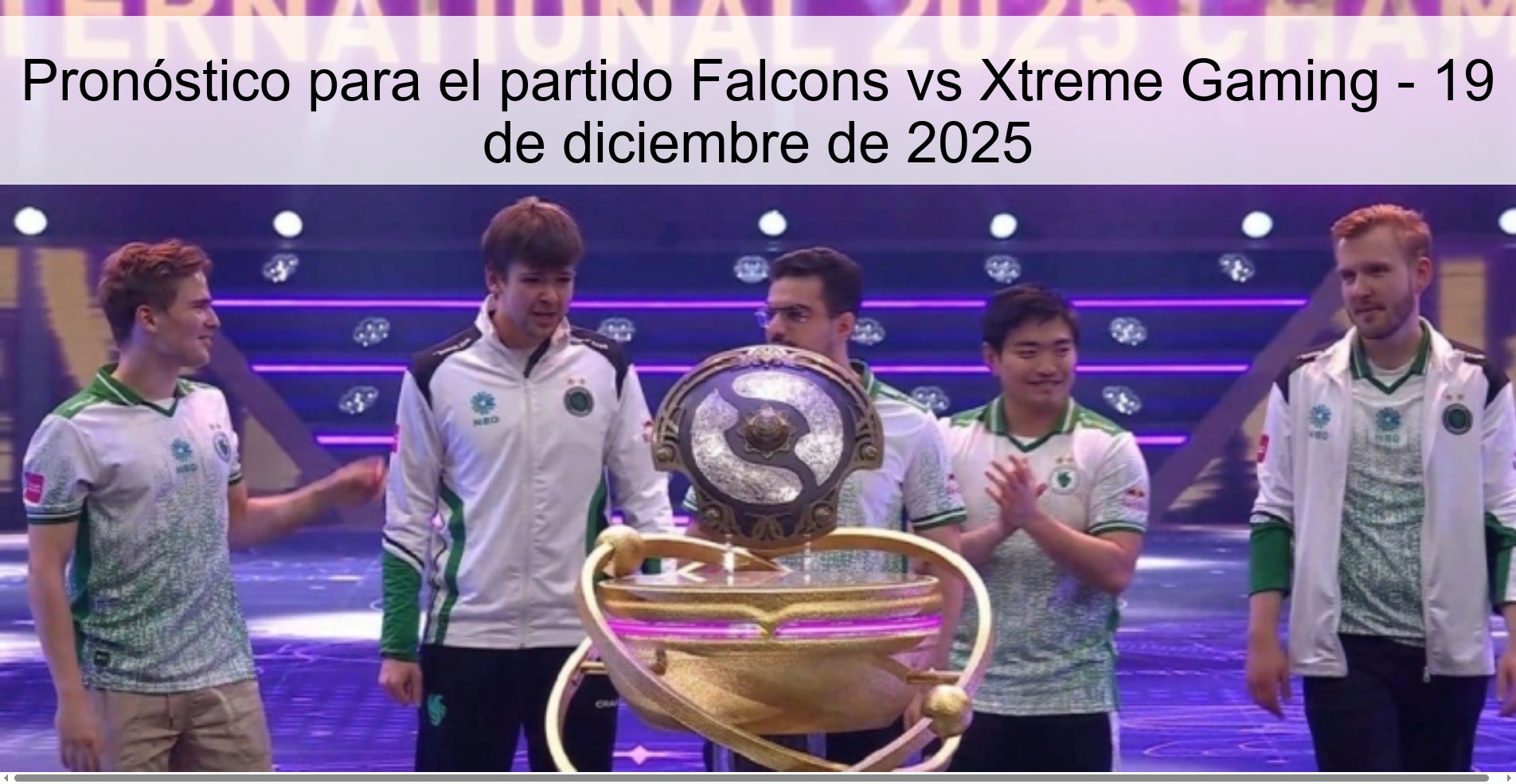 Prediction for the Falcons vs Xtreme Gaming match – December 19, 2025
