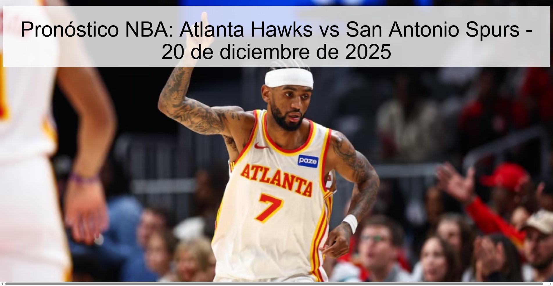 NBA Prediction: Atlanta Hawks vs San Antonio Spurs - December 20, 2025