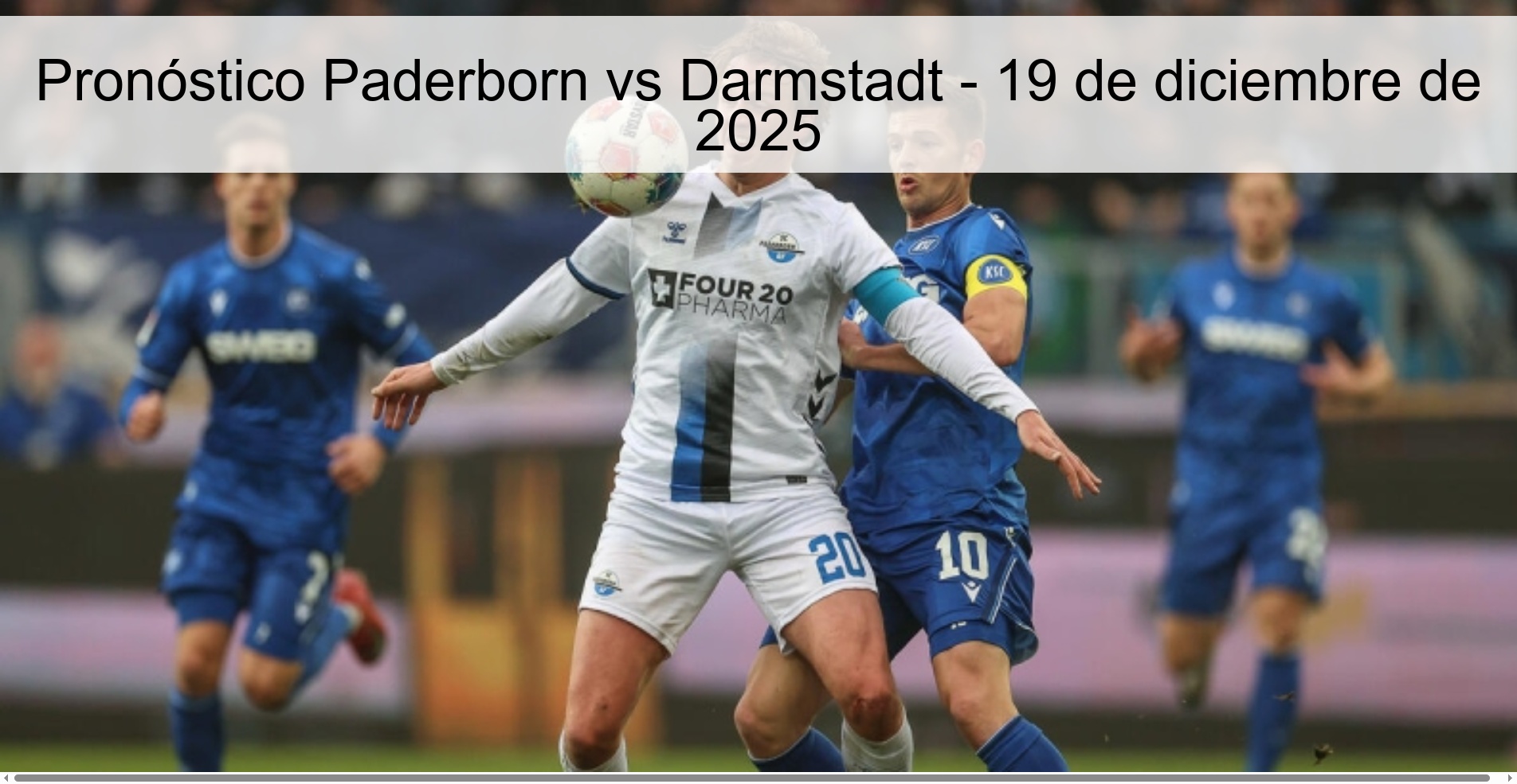 Paderborn vs Darmstadt Prediction – December 19, 2025