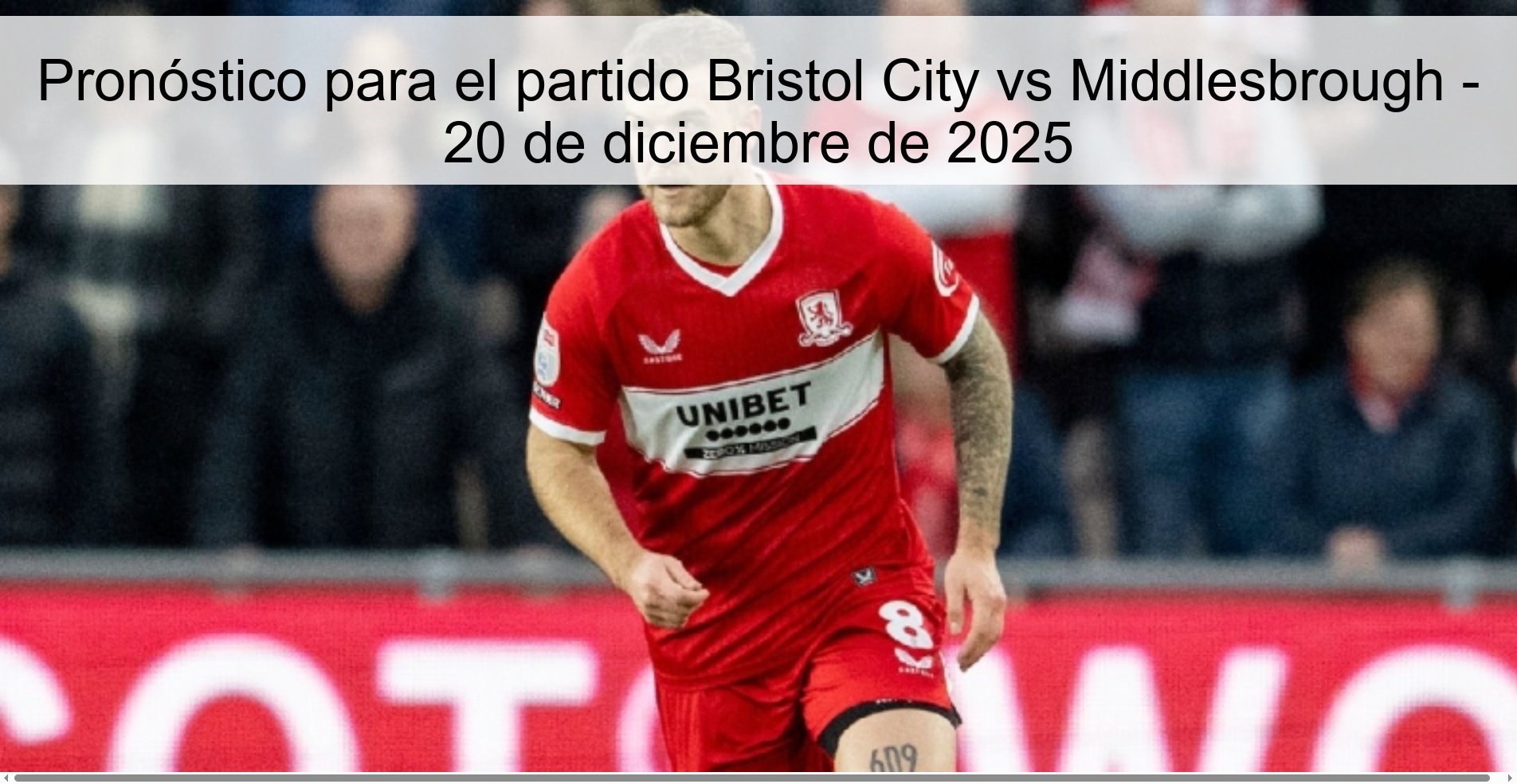 Bristol City vs Middlesbrough Prediction – December 20, 2025