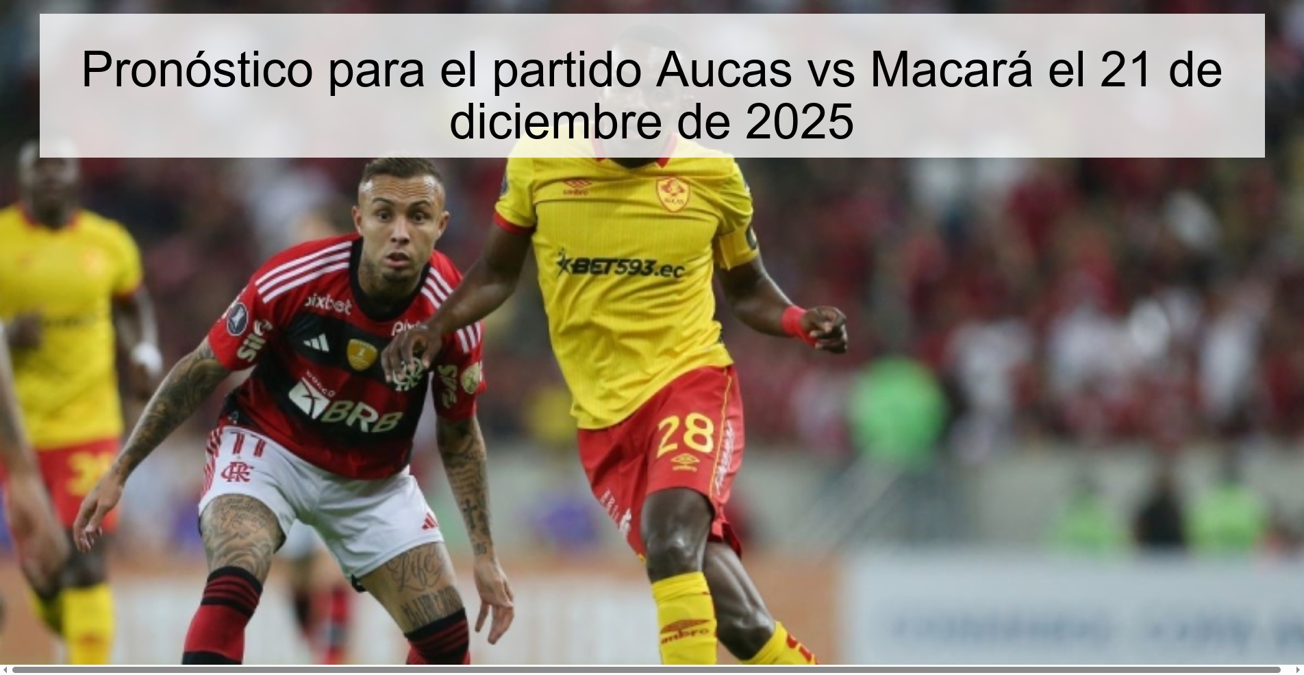 Prediction for the Aucas vs Macará match on December 21, 2025
