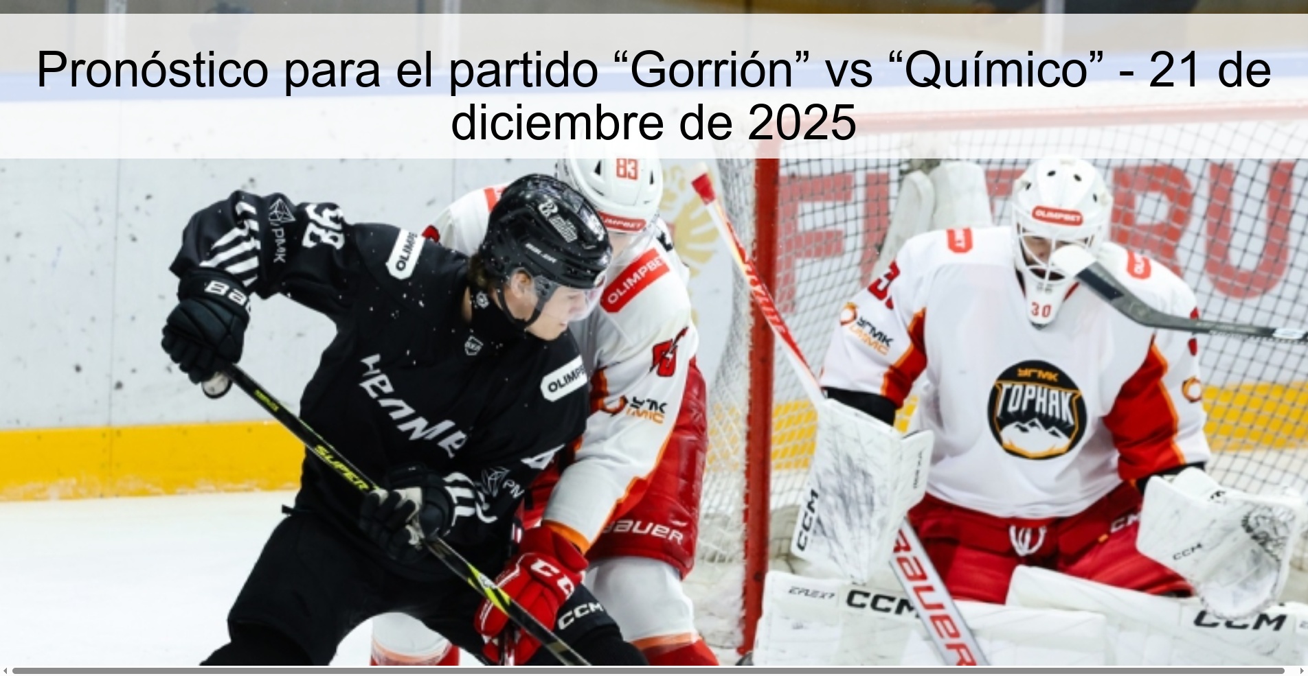 Pronóstico para el partido “Gorrión” vs “Químico” - 21 de diciembre de 2025
