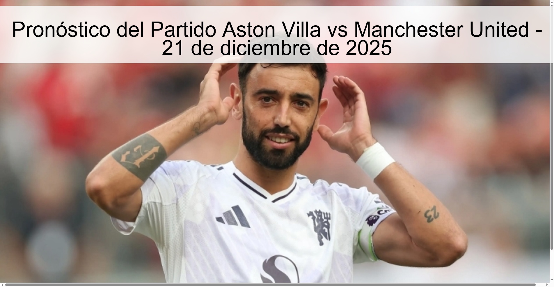 Aston Villa vs Manchester United Match Prediction - December 21, 2025