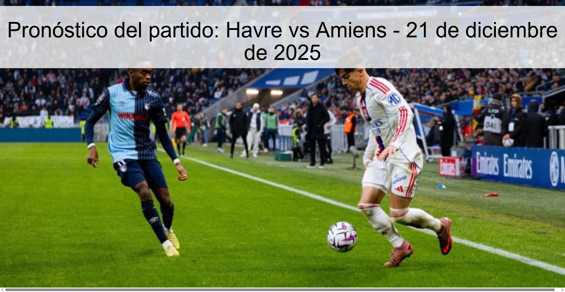 Match Prediction: Havre vs Amiens – December 21, 2025