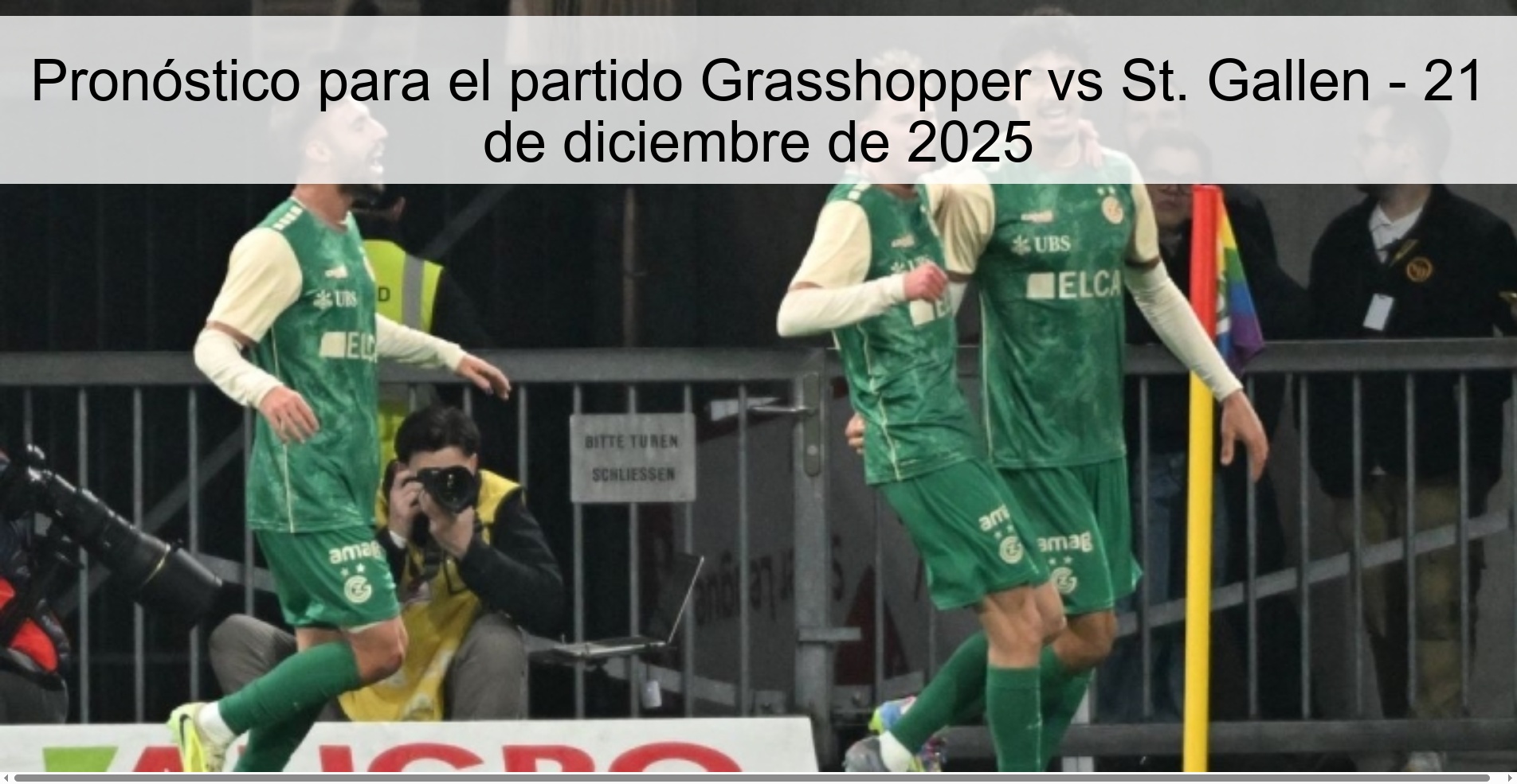 Prediction for the match Grasshopper vs St. Gallen - December 21, 2025