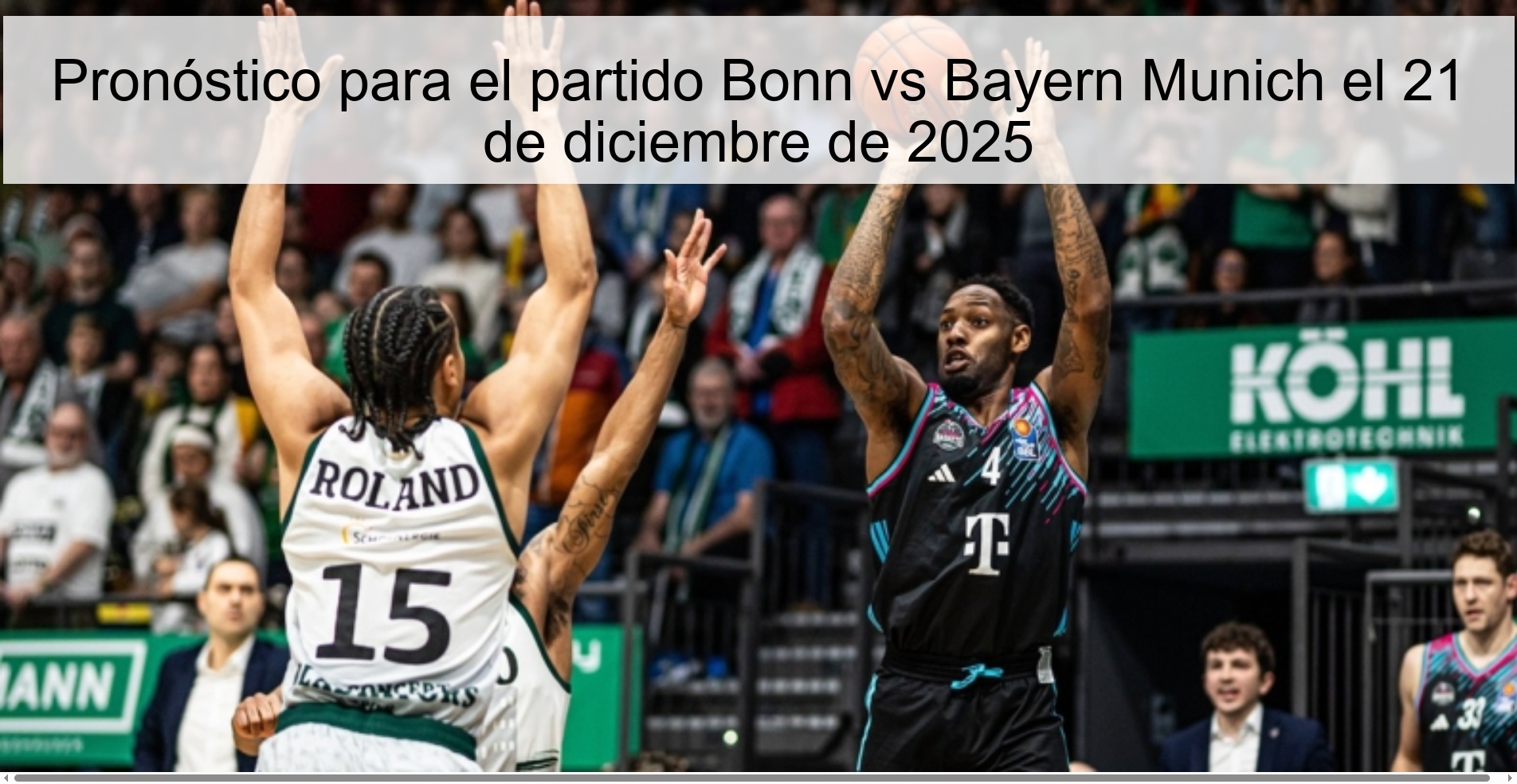 Prediction for the match Bonn vs Bayern Munich on December 21, 2025
