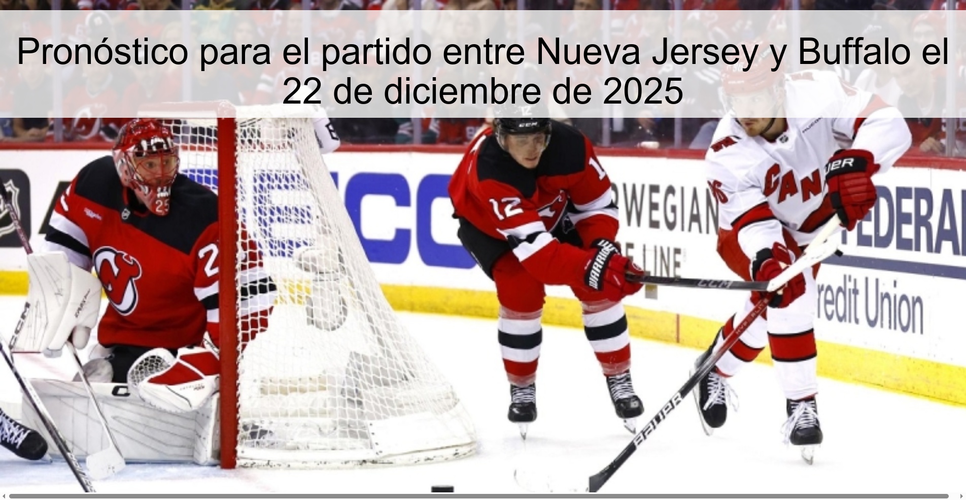 Prediction for the game between New Jersey and Buffalo on December 22, 2025