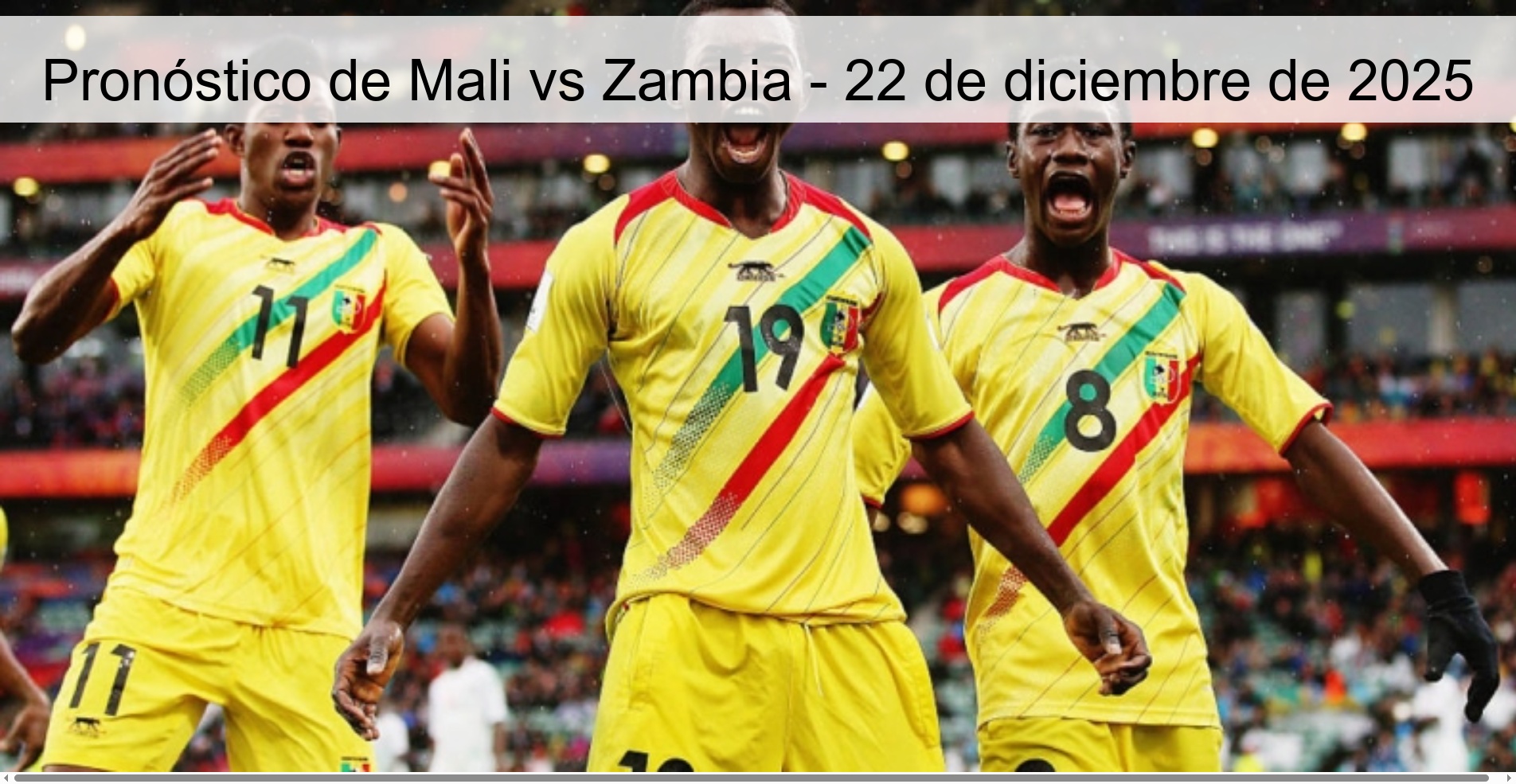 Mali vs Zambia Prediction – December 22, 2025