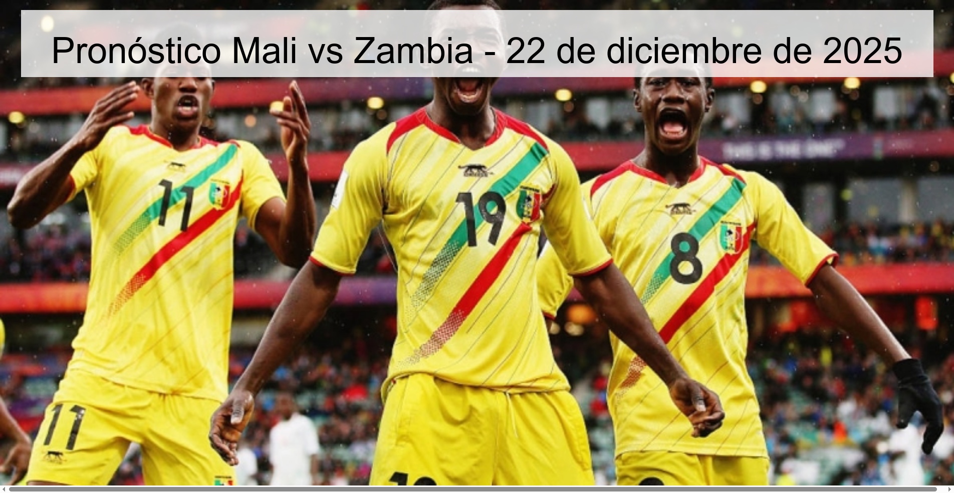 Pronóstico Mali vs Zambia - 22 de diciembre de 2025 Pronóstico Mali vs Zambia - 22 de diciembre de 2025