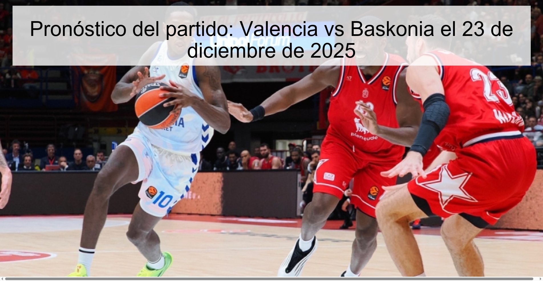 Match prediction: Valencia vs Baskonia on December 23, 2025