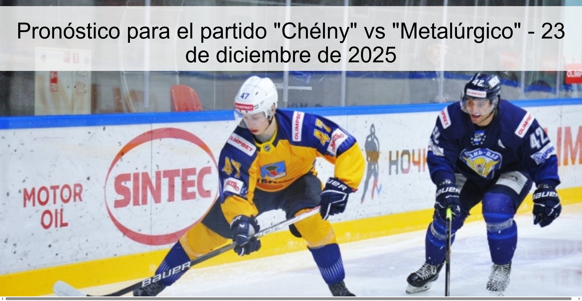 Prediction for the match 