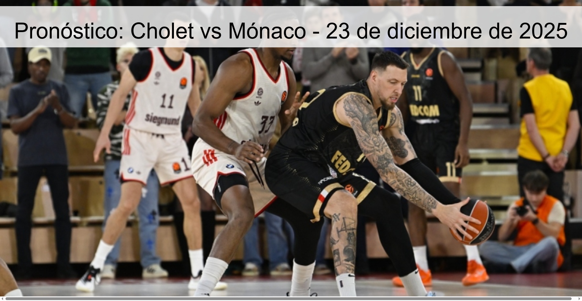 Prediction: Cholet vs Monaco – December 23, 2025