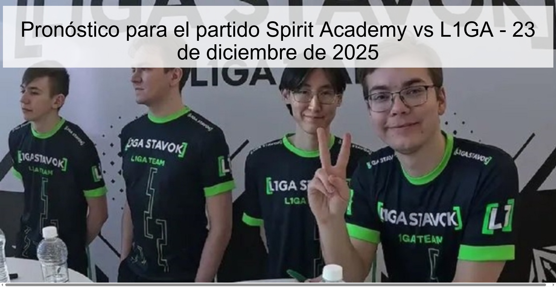 Prediction for the match Spirit Academy vs L1GA – December 23, 2025
