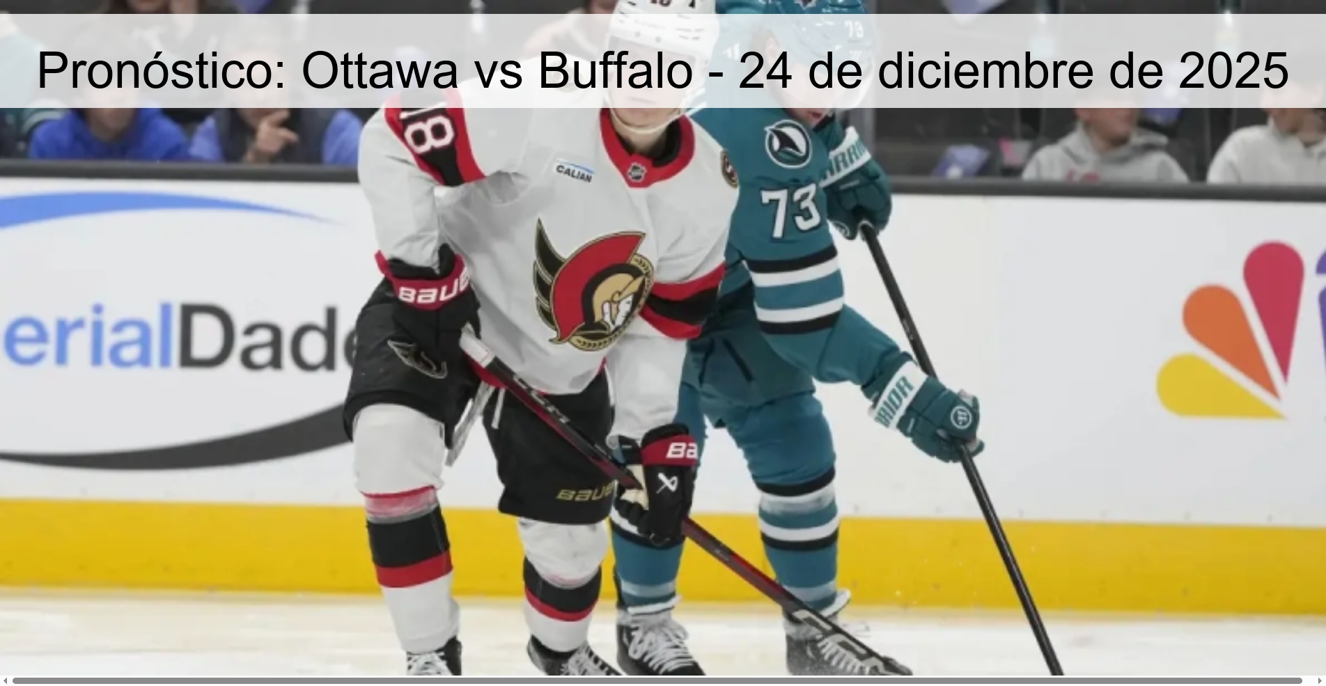 Prediction: Ottawa vs Buffalo – December 24, 2025
