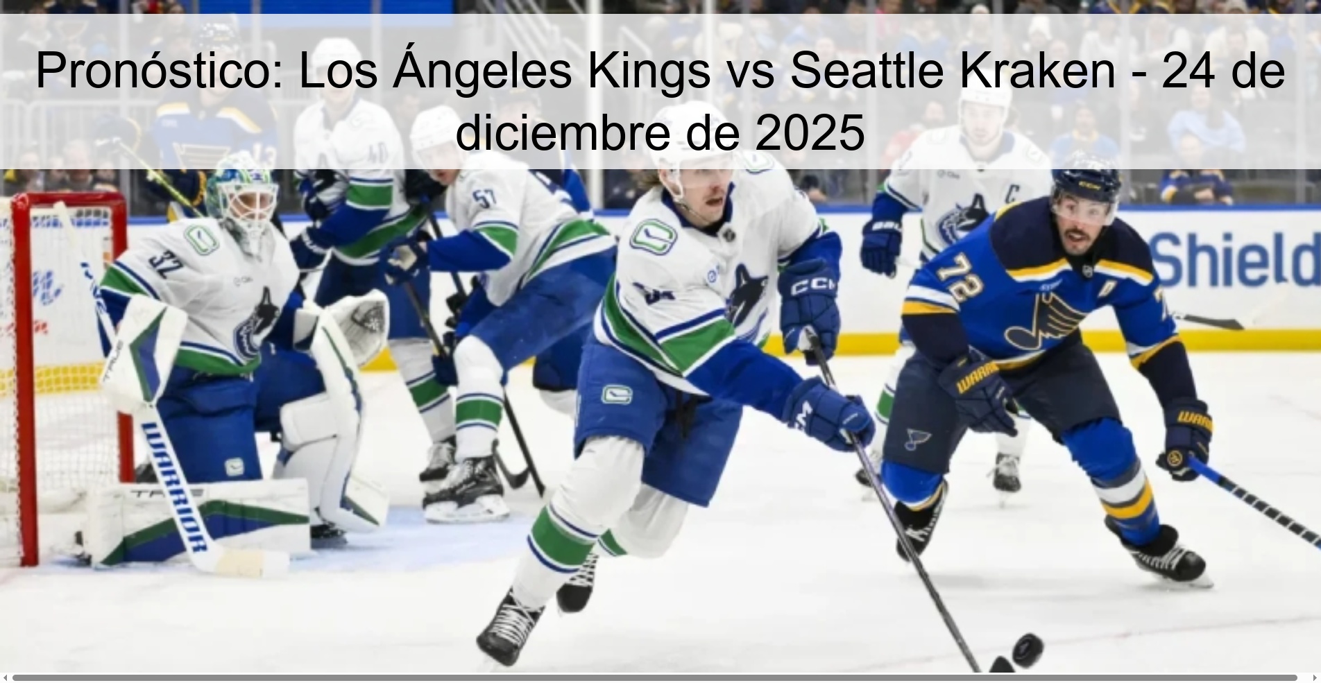 Prediction: Los Angeles Kings vs Seattle Kraken – December 24, 2025