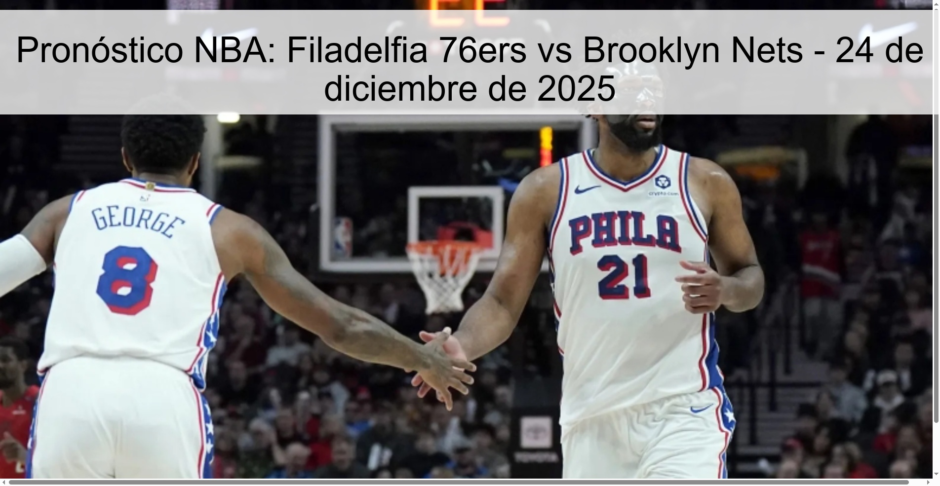 NBA Prediction: Philadelphia 76ers vs Brooklyn Nets - December 24, 2025