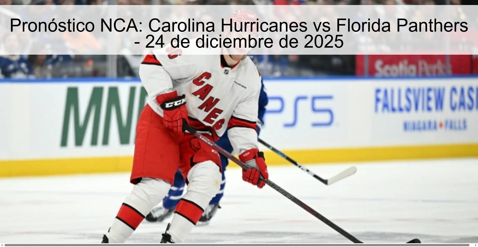 Pronóstico NCA: Carolina Hurricanes vs Florida Panthers - 24 de diciembre de 2025