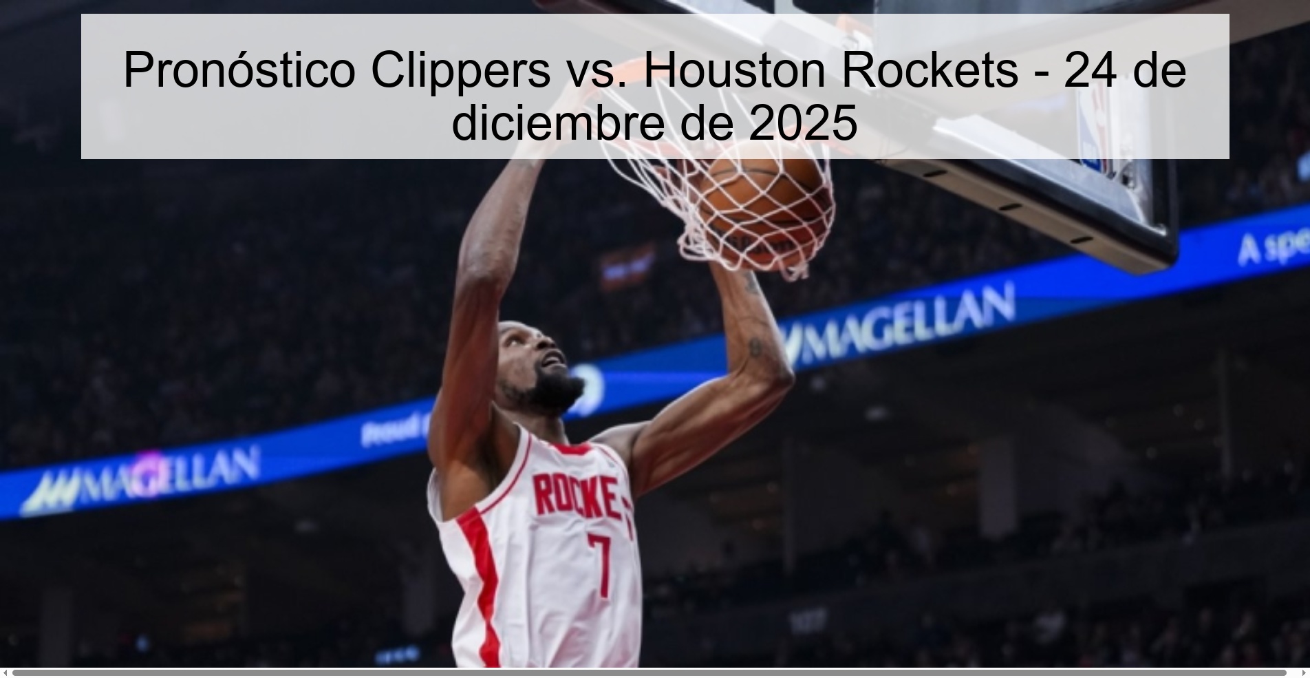 Clippers vs. Prediction Houston Rockets – December 24, 2025
