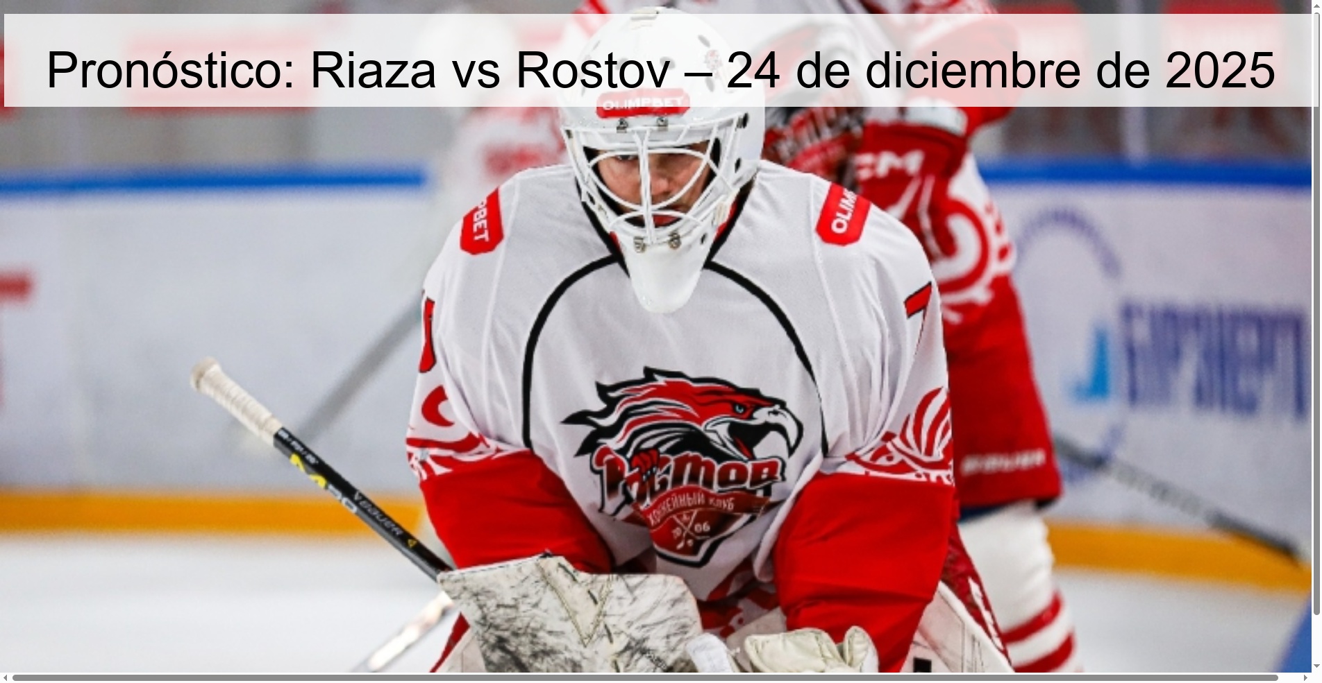 Prediction: Riaza vs Rostov – December 24, 2025