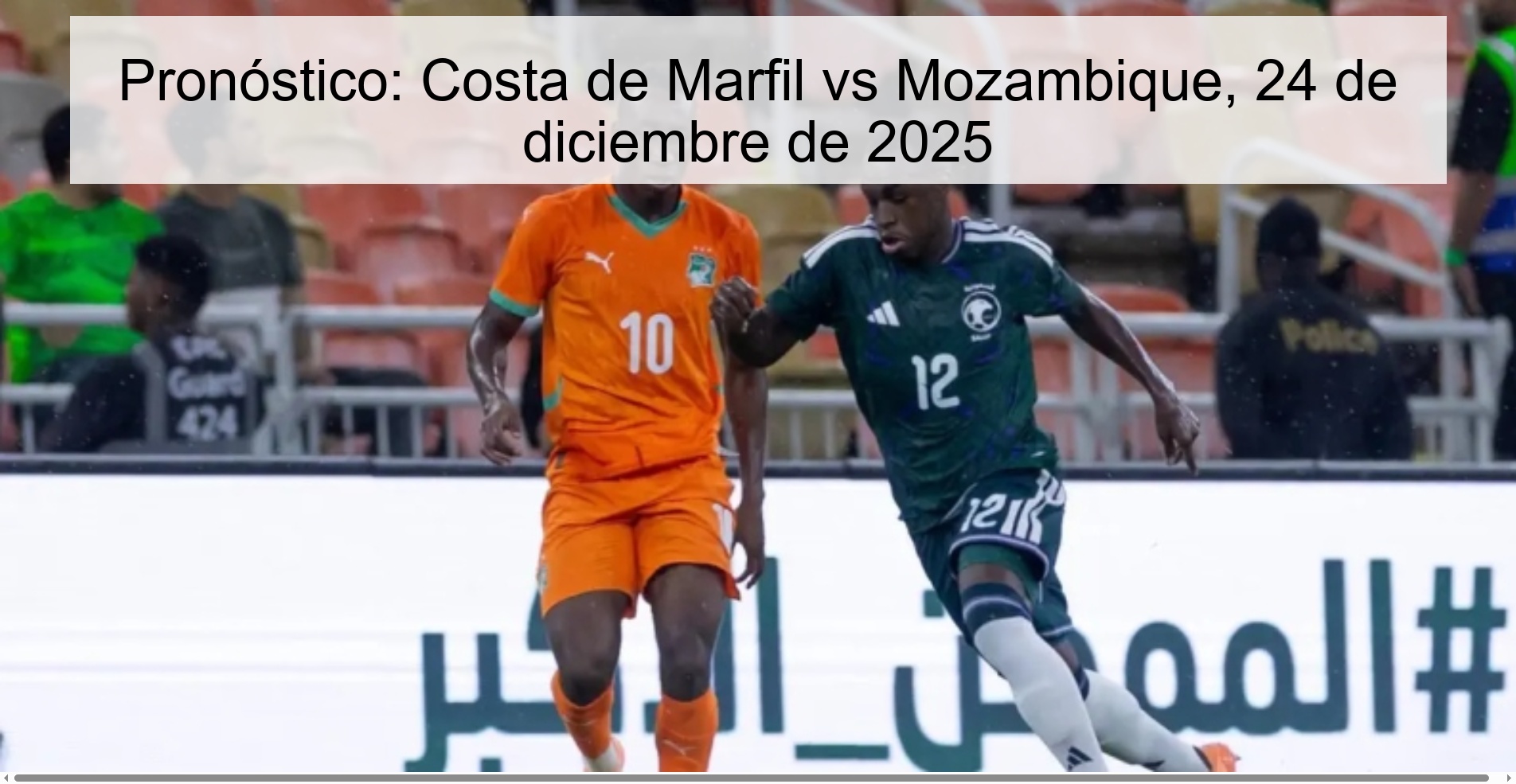 Prediction: Ivory Coast vs Mozambique, December 24, 2025