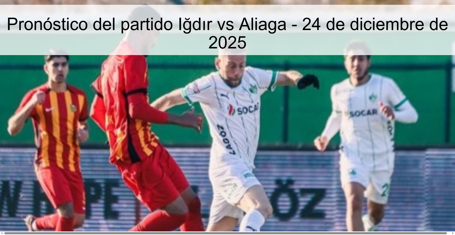 Iğdır vs Aliaga Prediction – December 24, 2025