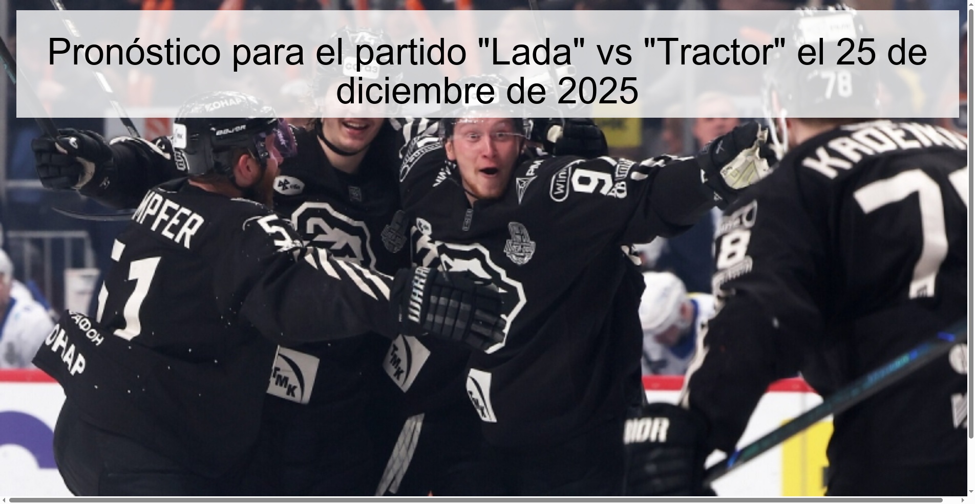 Prediction for the match 