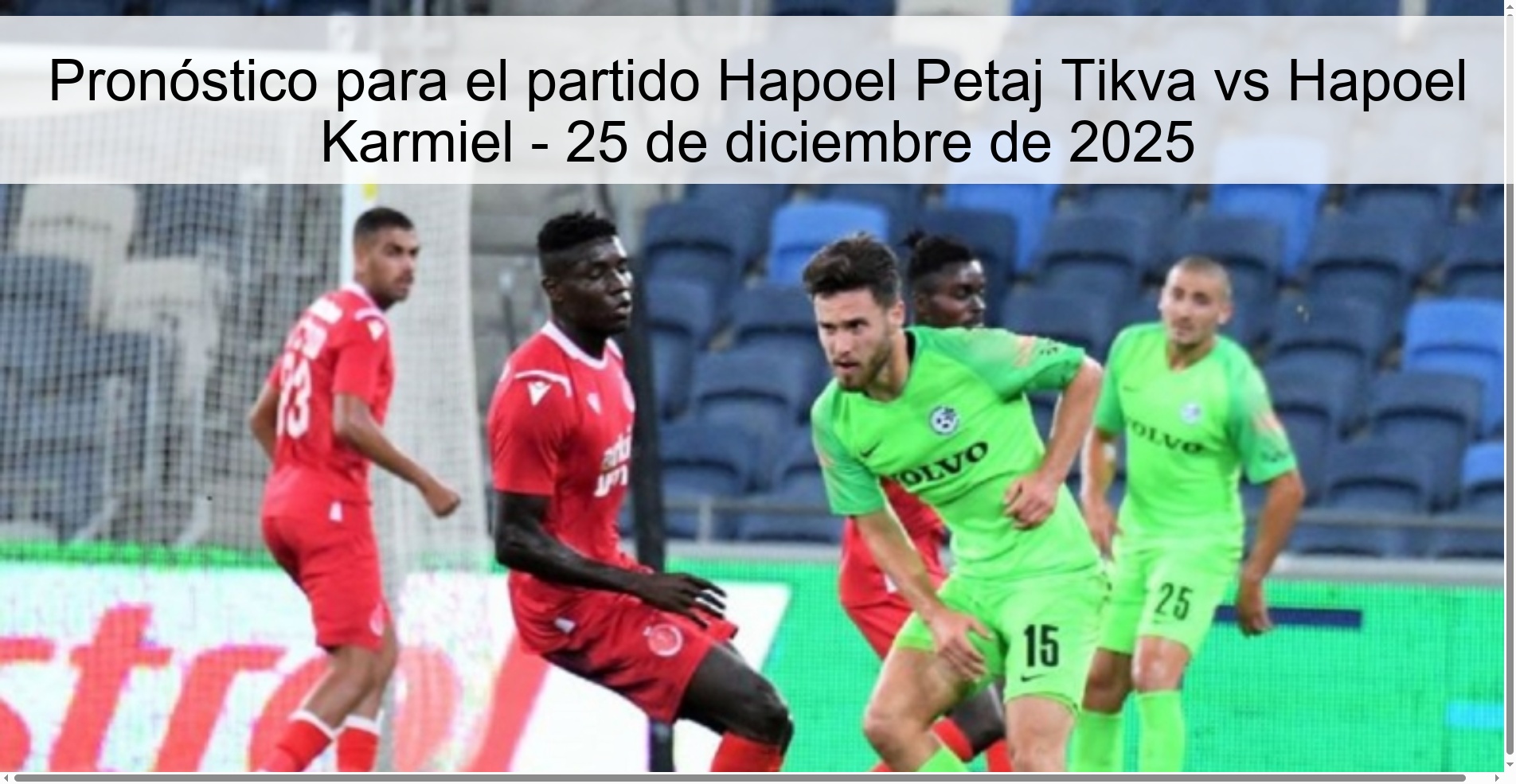 Prediction for the match Hapoel Petaj Tikva vs Hapoel Karmiel - December 25, 2025 Prediction for the match Hapoel Petaj Tikva vs Hapoel Karmiel - December 25, 2025