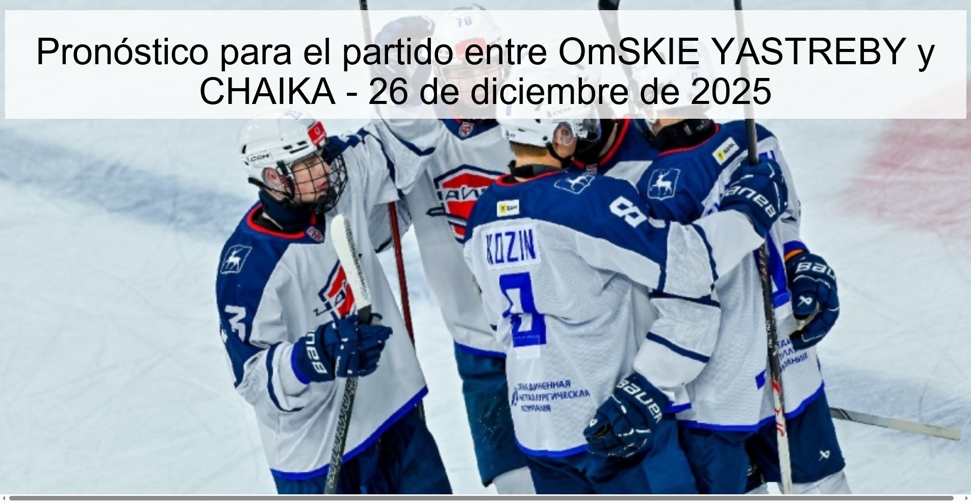 Pronóstico para el partido entre OmSKIE YASTREBY y CHAIKA - 26 de diciembre de 2025 Pronóstico para el partido entre OmSKIE YASTREBY y CHAIKA - 26 de diciembre de 2025
