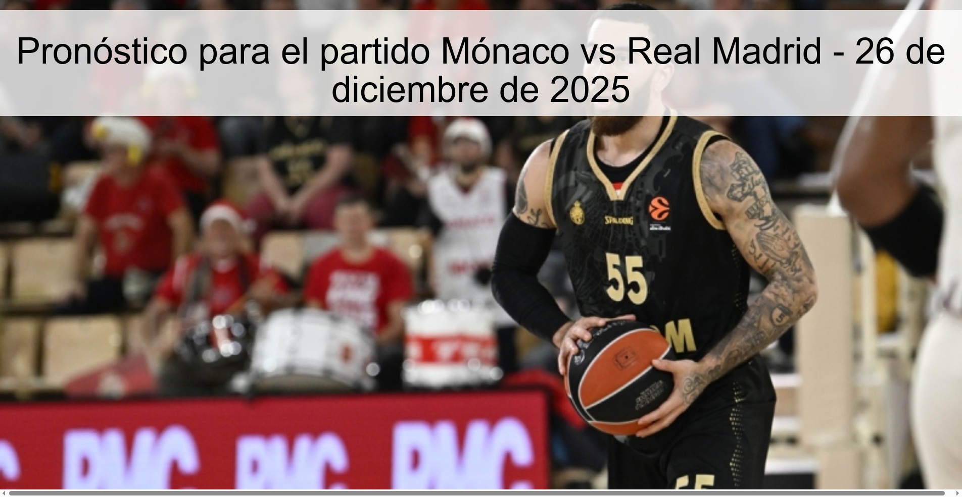 Pronóstico para el partido Mónaco vs Real Madrid - 26 de diciembre de 2025