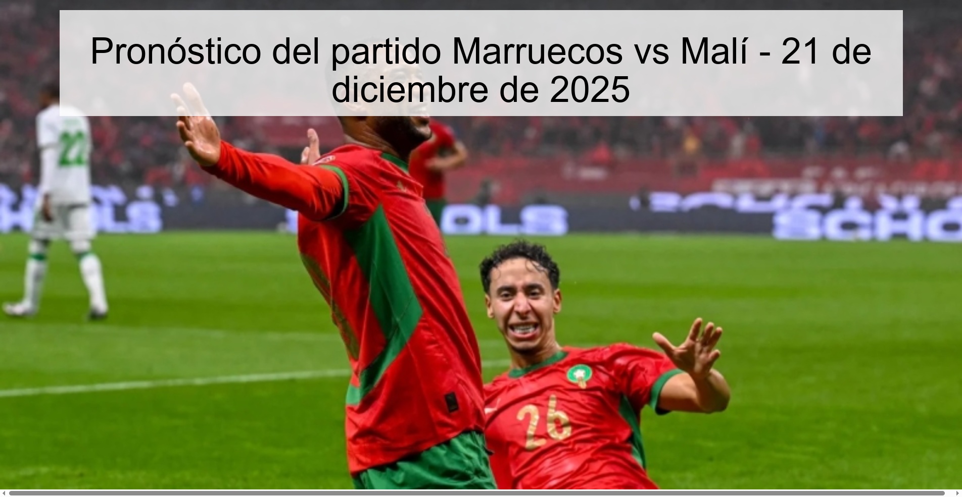 Morocco vs Mali Prediction – December 21, 2025