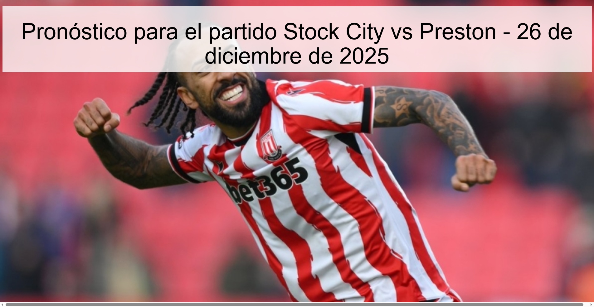 Prediction for the match Stock City vs Preston - December 26, 2025