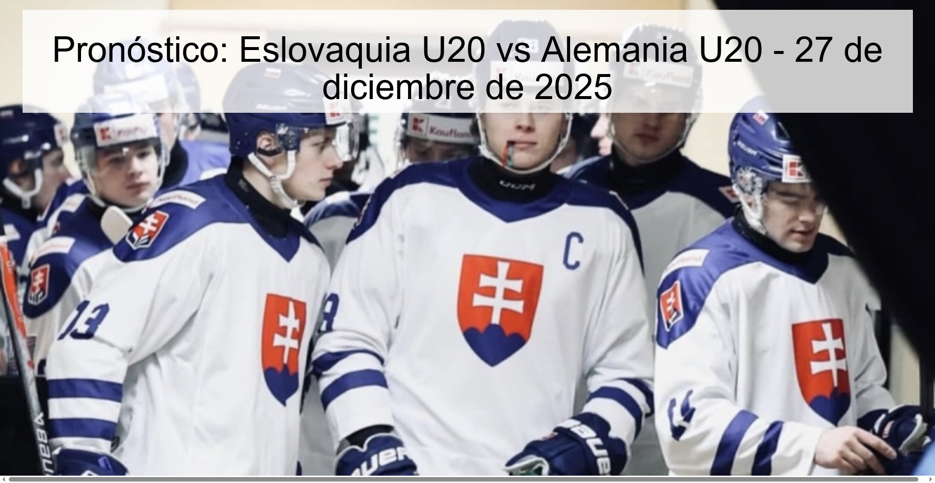 Prediction: Slovakia U20 vs Germany U20 - December 27, 2025