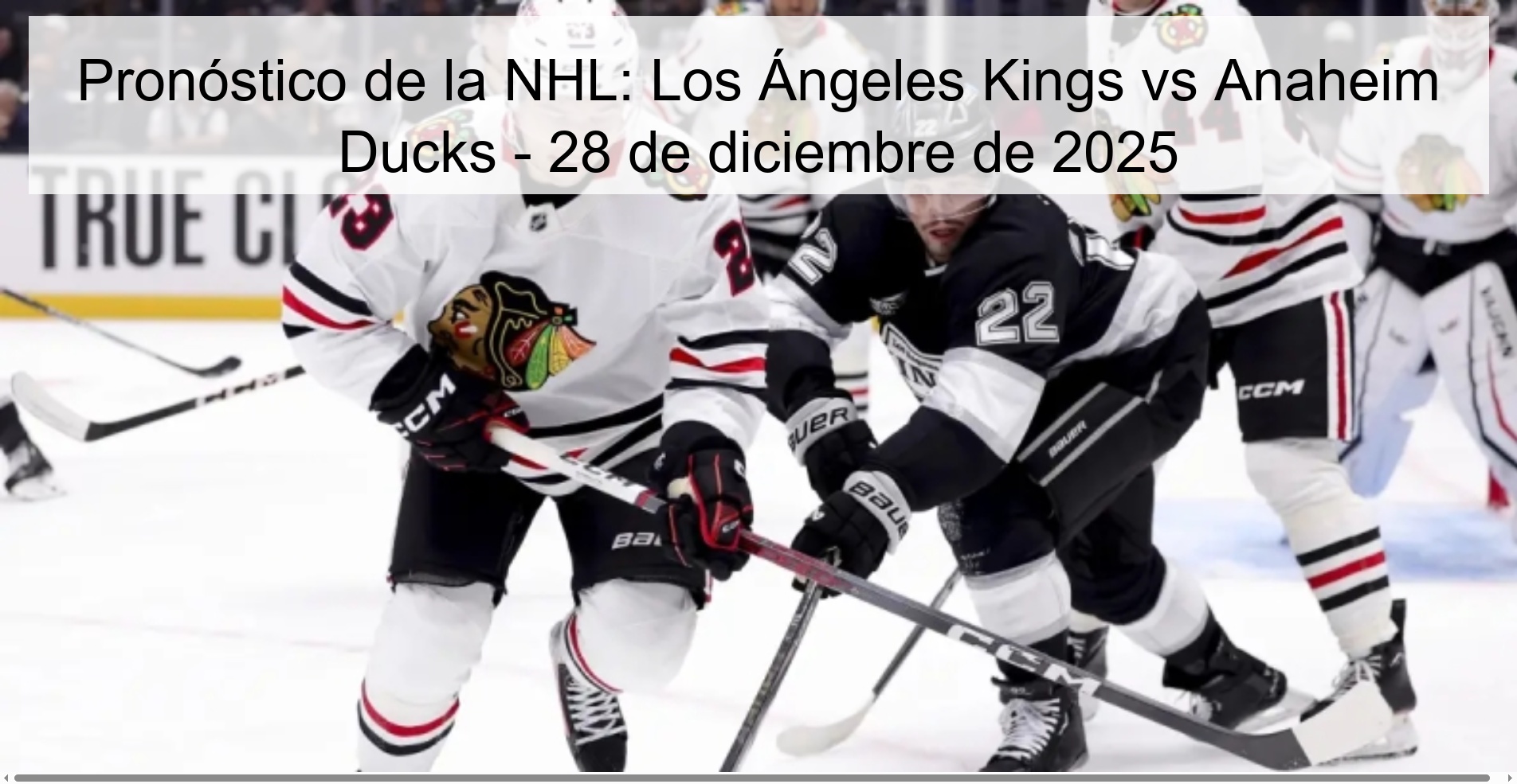 Pronóstico de la NHL: Los Ángeles Kings vs Anaheim Ducks - 28 de diciembre de 2025