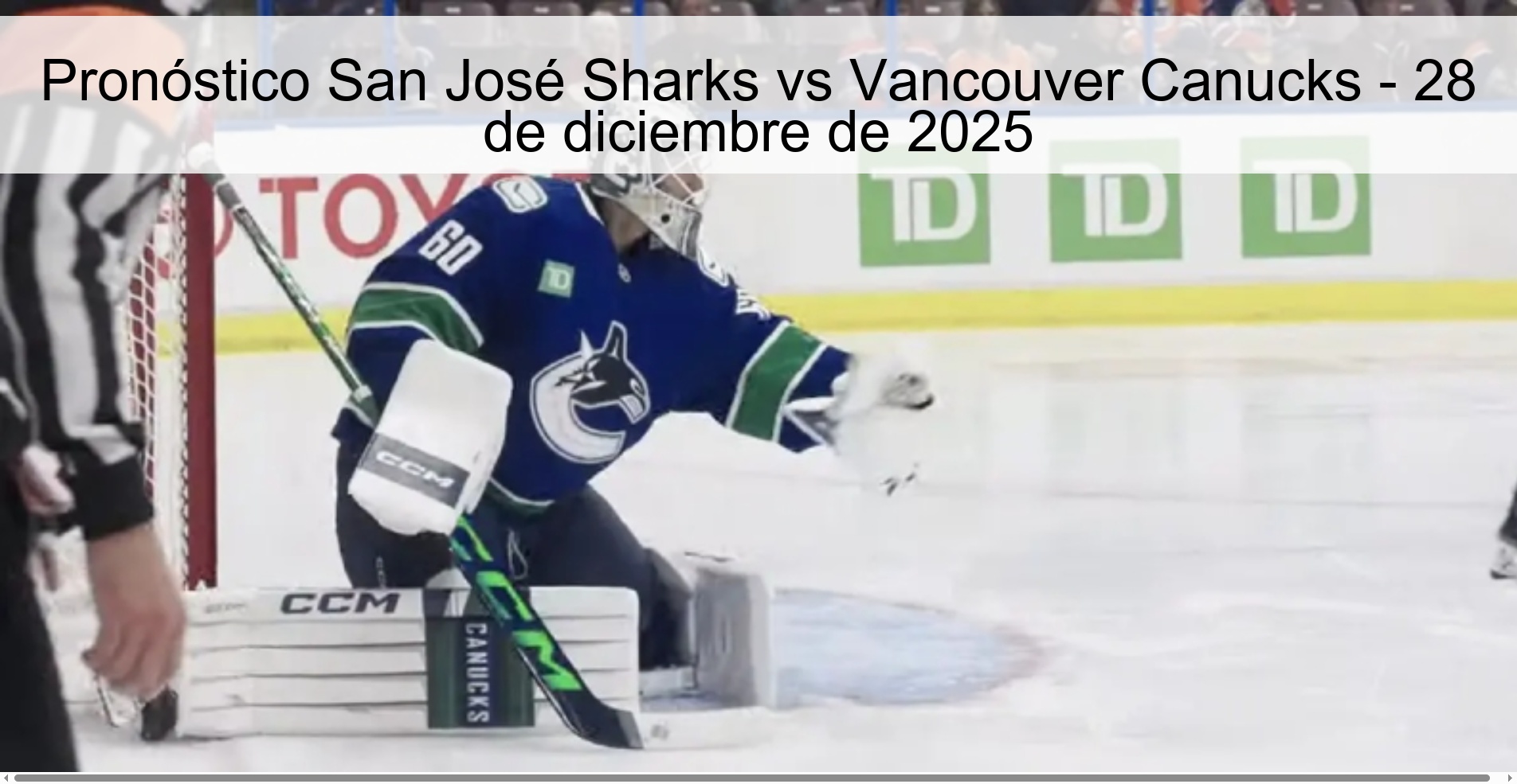 San José Sharks vs Vancouver Canucks Prediction – December 28, 2025