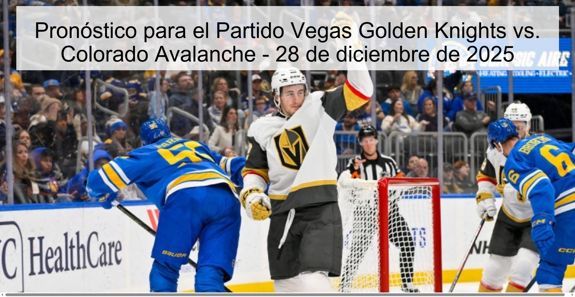 Prediction for the Vegas Golden Knights vs. Game Colorado Avalanche – December 28, 2025