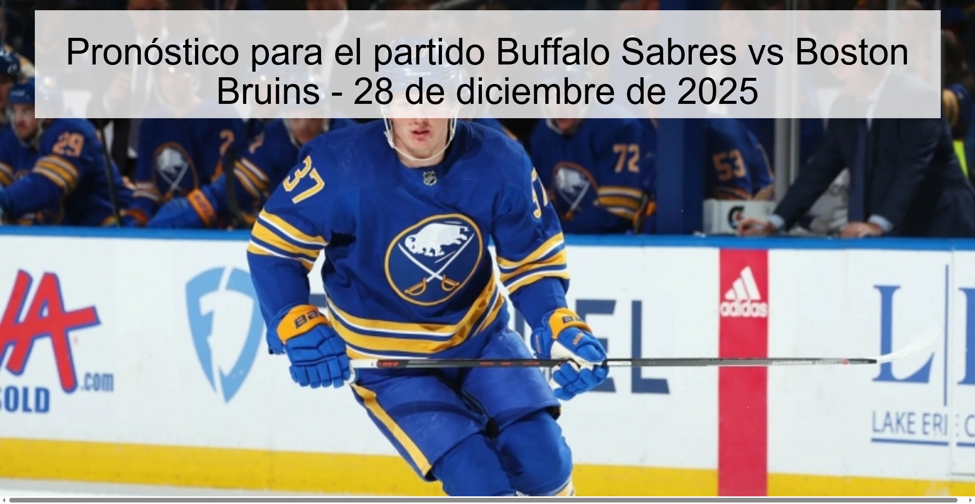 Prediction for the Buffalo Sabers vs Boston Bruins match - December 28, 2025