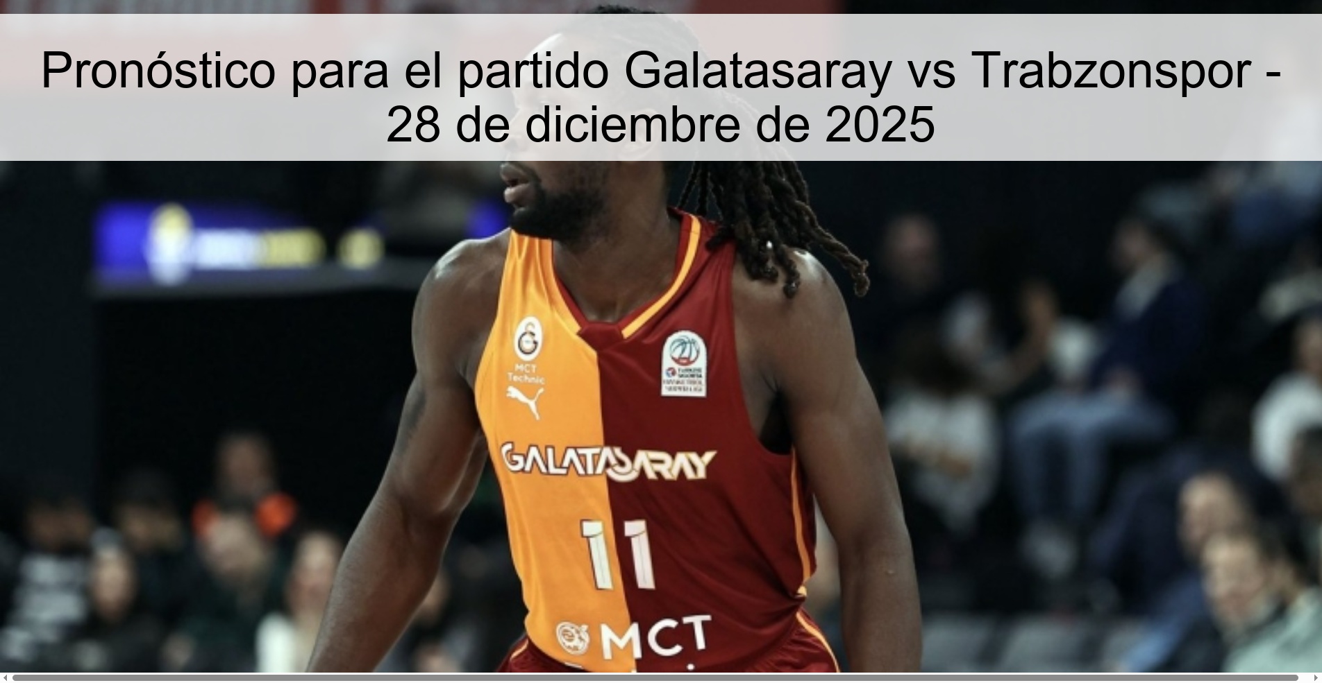 Pronóstico para el partido Galatasaray vs Trabzonspor - 28 de diciembre de 2025 Pronóstico para el partido Galatasaray vs Trabzonspor - 28 de diciembre de 2025