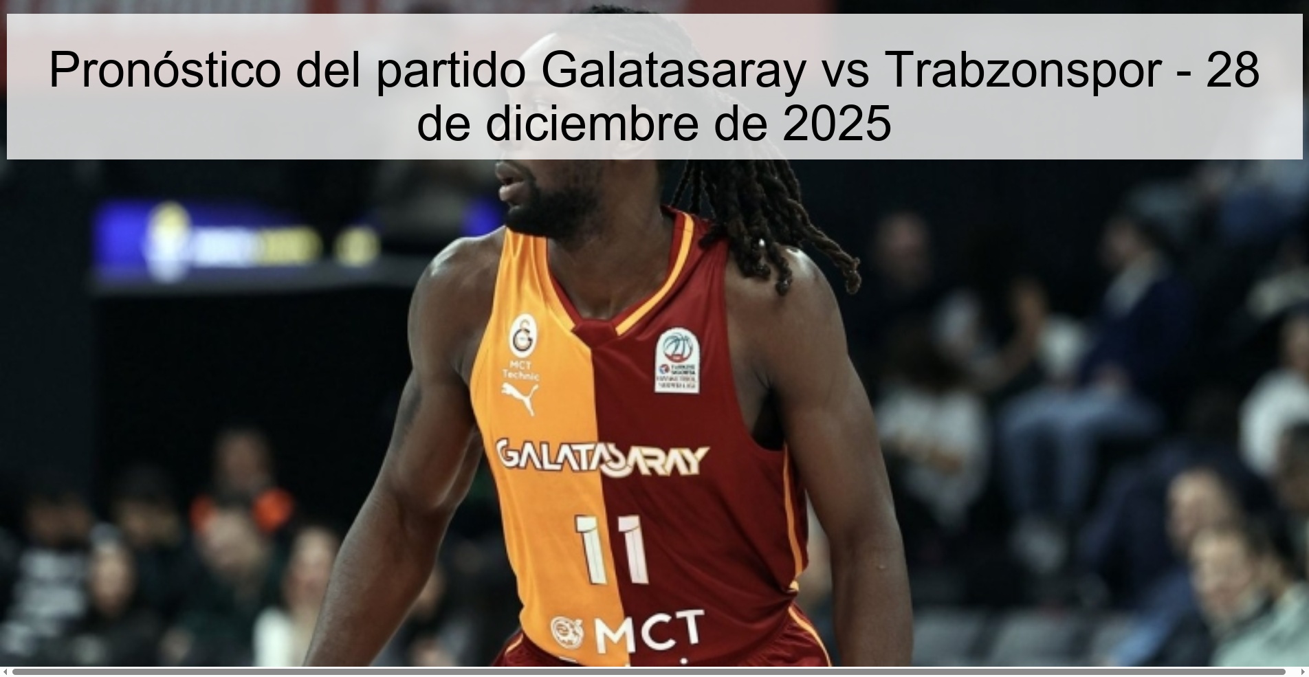 Pronóstico del partido Galatasaray vs Trabzonspor - 28 de diciembre de 2025