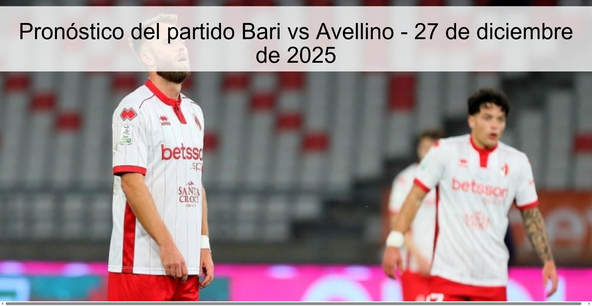 Bari vs Avellino Prediction – December 27, 2025