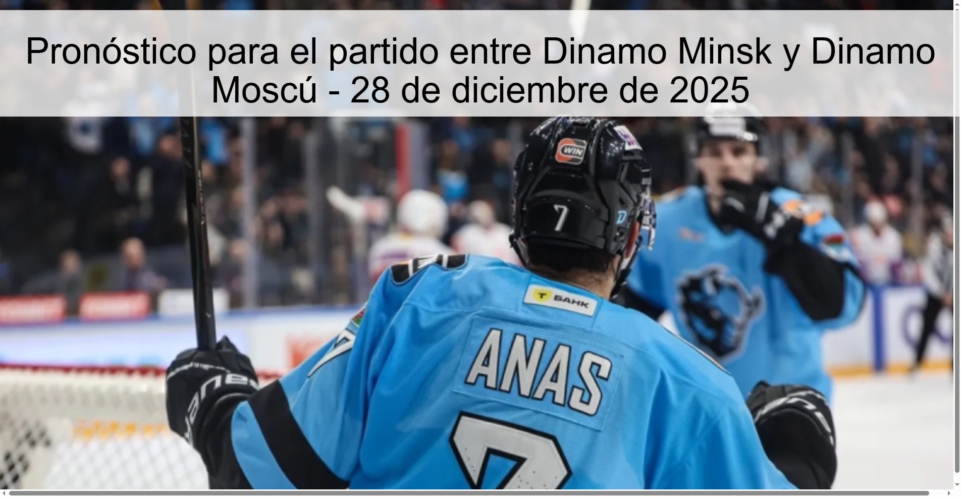 Prediction for the match between Dinamo Minsk and Dinamo Moscow - December 28, 2025