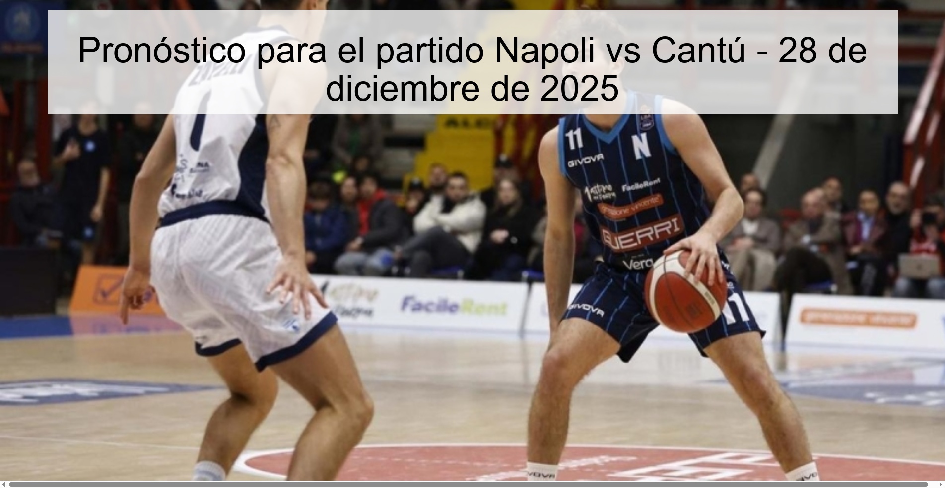 Prediction for the match Napoli vs Cantú - December 28, 2025