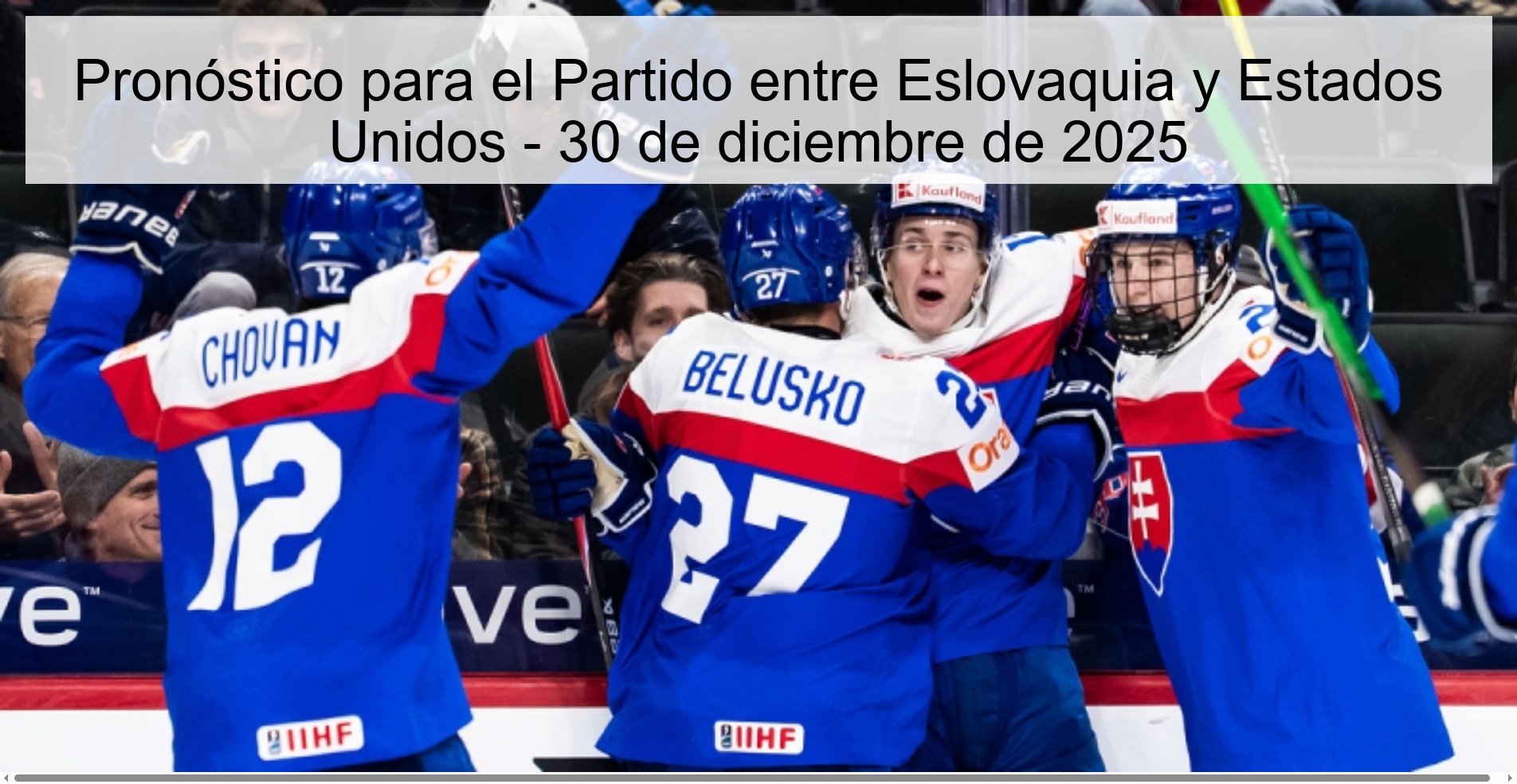 Prediction for the Match between Slovakia and the United States - December 30, 2025